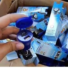 ☌Bộ Sạc Điện Thoại Qr0 USB Chống Thấm Nước Kèm Nút Sạc Trên Xe Máy Tiện Dụng ✡ ✡ `