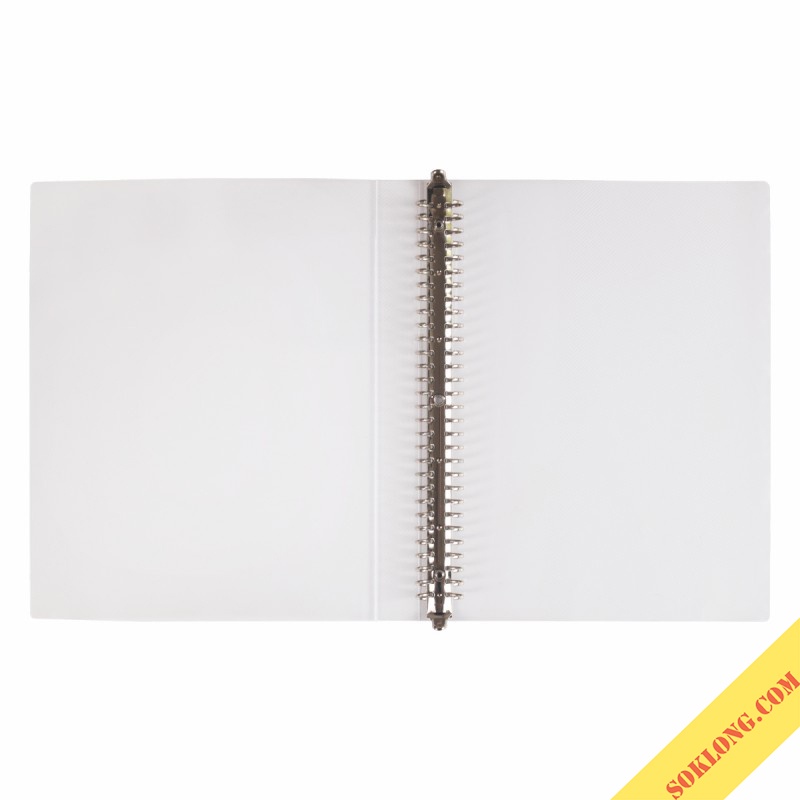 Binder File còng sắt A4 30 chấu Klong, bìa sổ còng có thể refill ruột MS 539