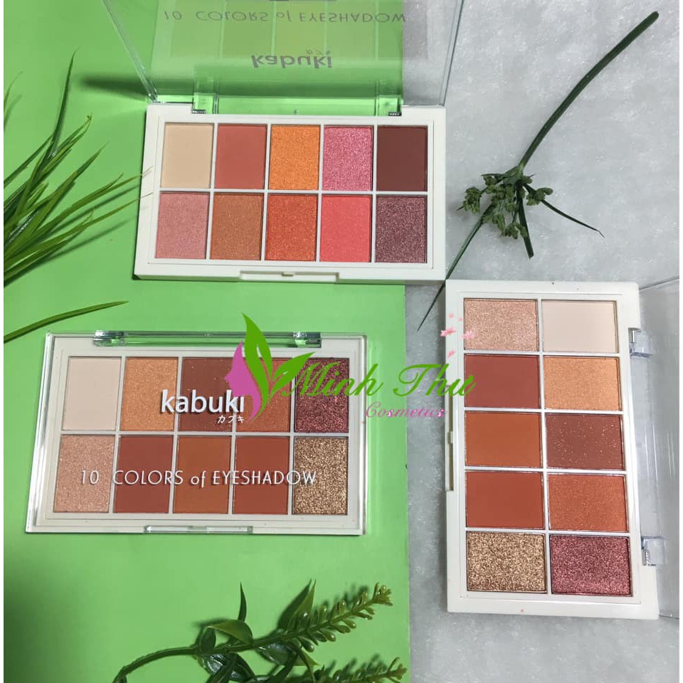 Bảng phấn mắt Kabuki 10 Ô cao cấp