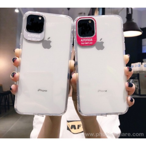 Ốp lưng Iphone lens autofocus dẻo có khung bảo vệ camera SALE cuối năm