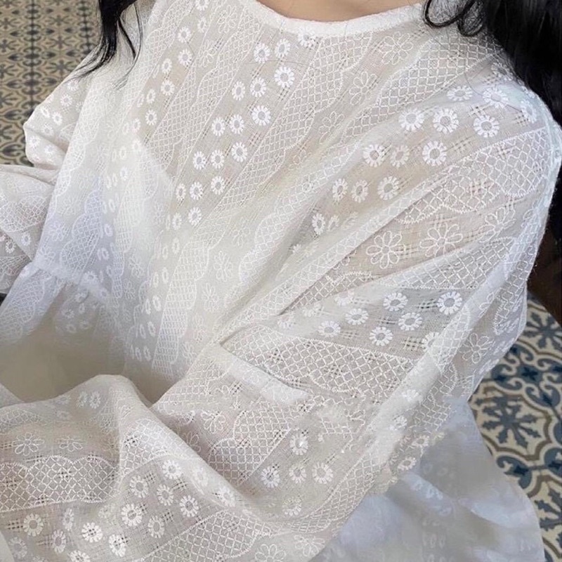 ÁO BABYDOLL DÁNG RỘNG THÊU HOA ULZZANG | BigBuy360 - bigbuy360.vn