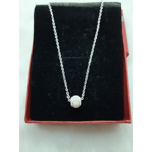 Dây Chuyền Bạc TNC JEWELLERY Mặt Quả Cầu Đính Đá Cắt Phay Cho Nữ