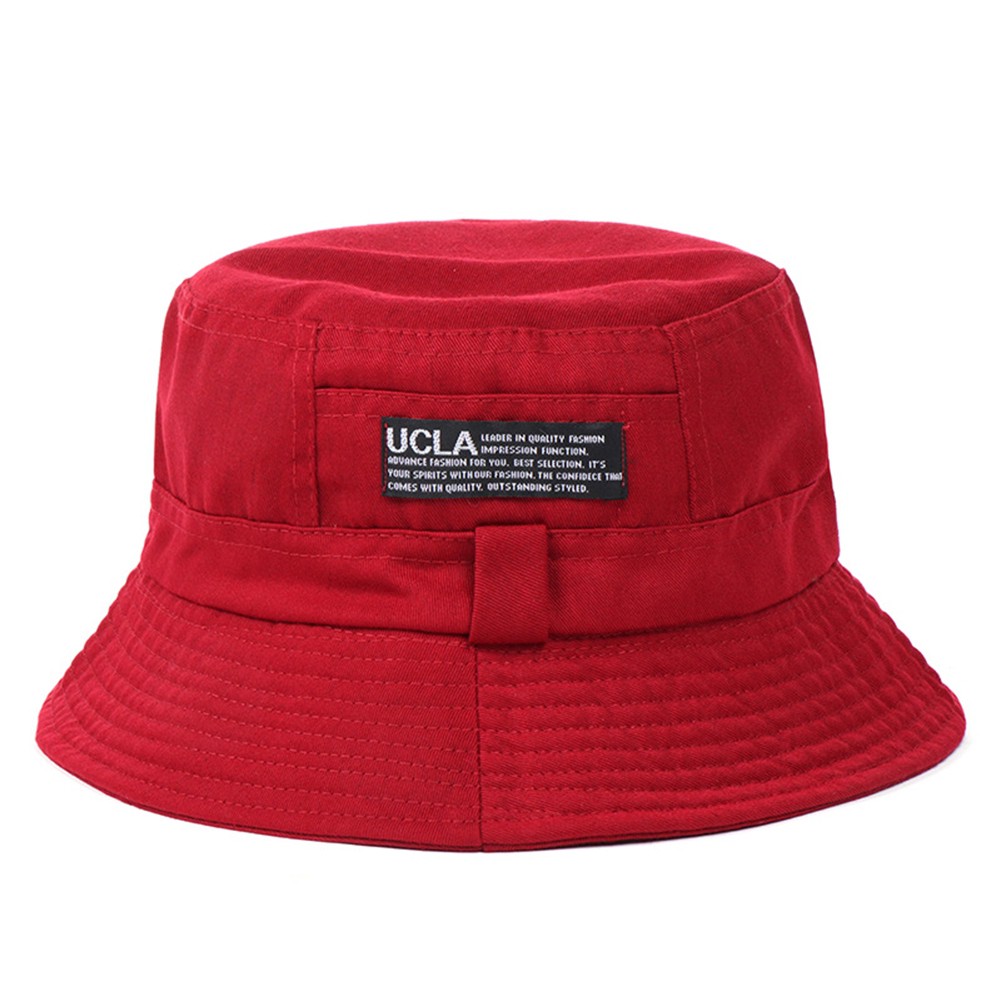 Nón Bucket chất liệu canvas họa tiết chữ thời trang mùa hè cho nam và nữ
