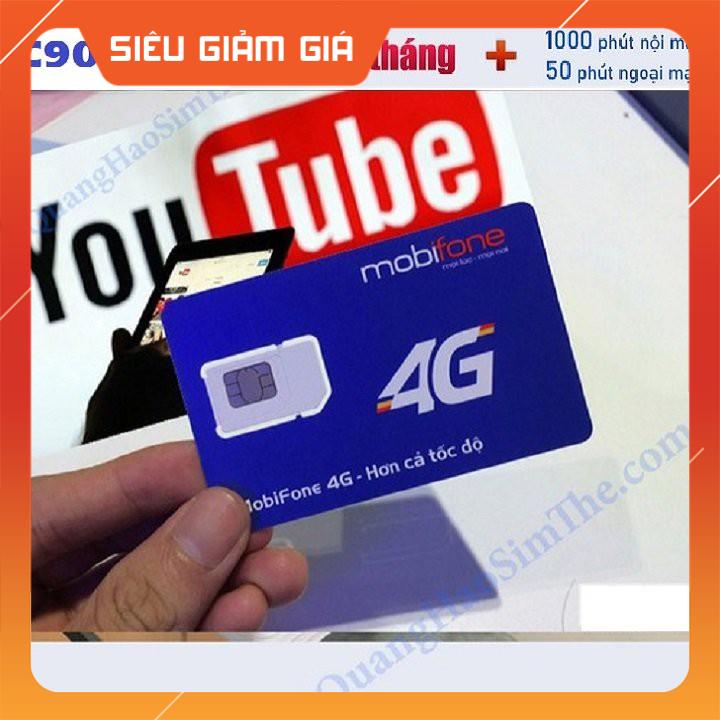 Sim 4G Mobifone tặng ngay tháng đầu. 4GB/ NGÀY 120GB/ tháng Nghe Gọi Nội Mạng Miễn Phí