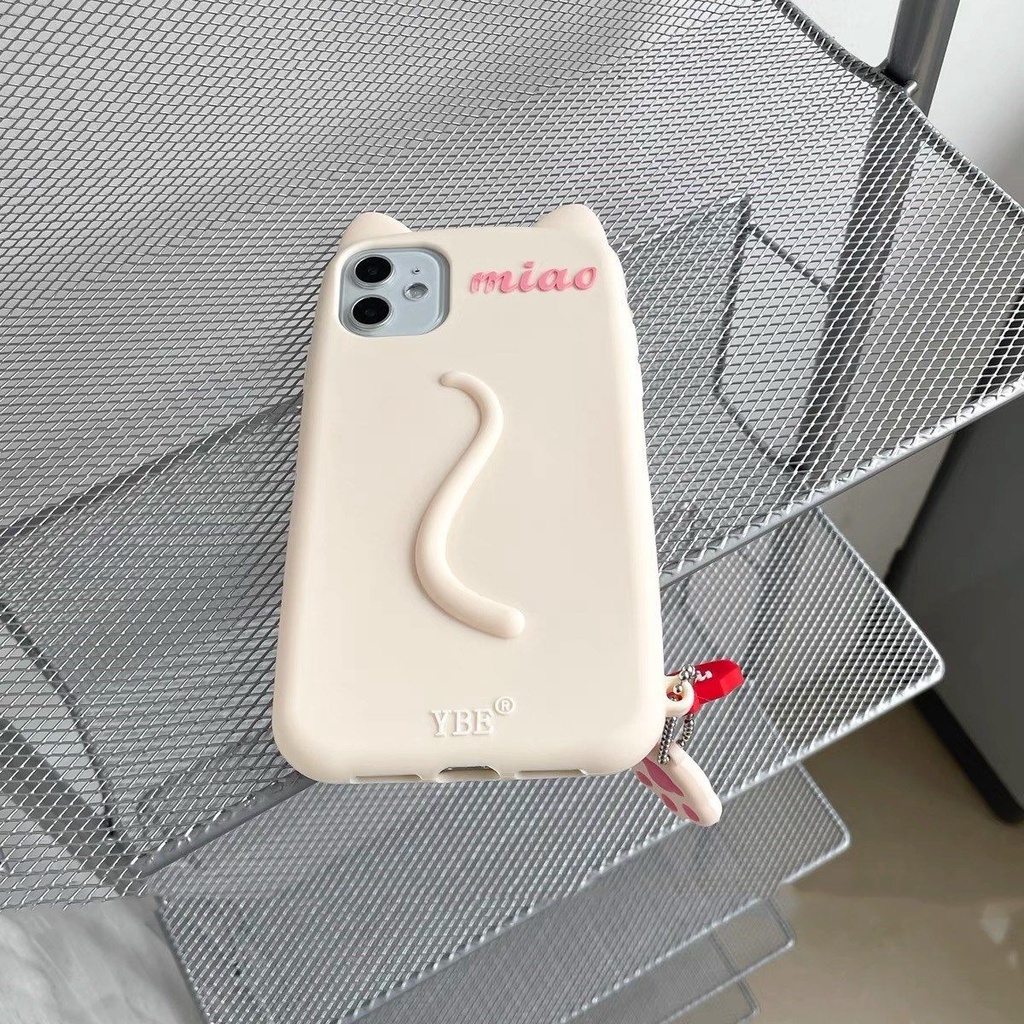 Ốp Điện Thoại Silicon Hình Tai Mèo Cho iPhone 12 pro 11 7plus/8/X