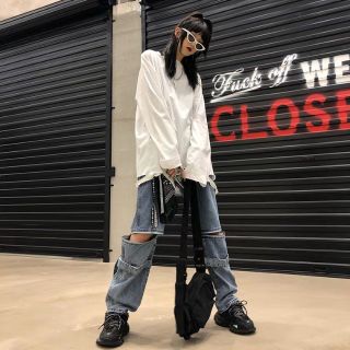 (SẴN KÈM ẢNH SHOP CHỤP) Quần jean ulzzang fashionista rách gối phong cách độc lạ 2021 KÈM 3 ẢnH THẬT CUỐI