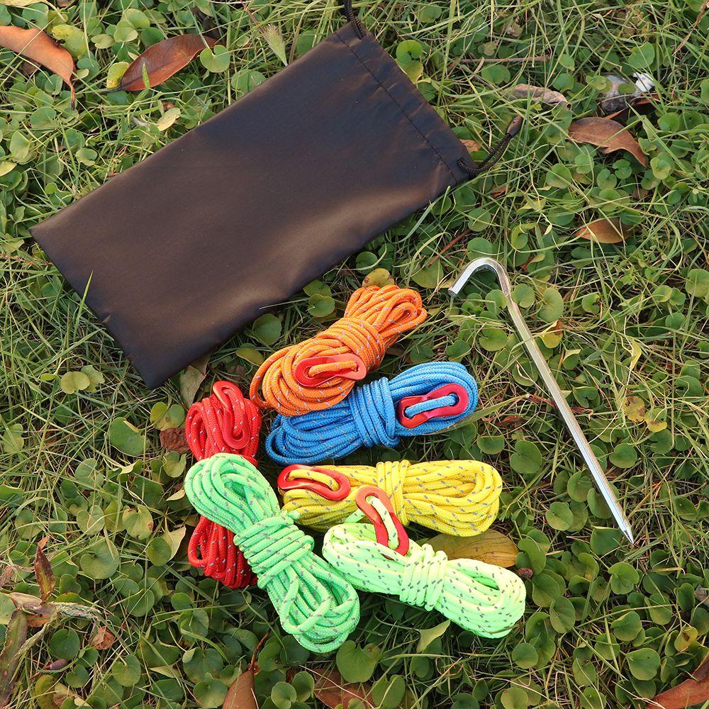 MUVAKO Dây Thừng Phản Quang Nhiều Màu Sắc 4mm 13ft Đa Dụng Cho Hoạt Động Ngoài Trời