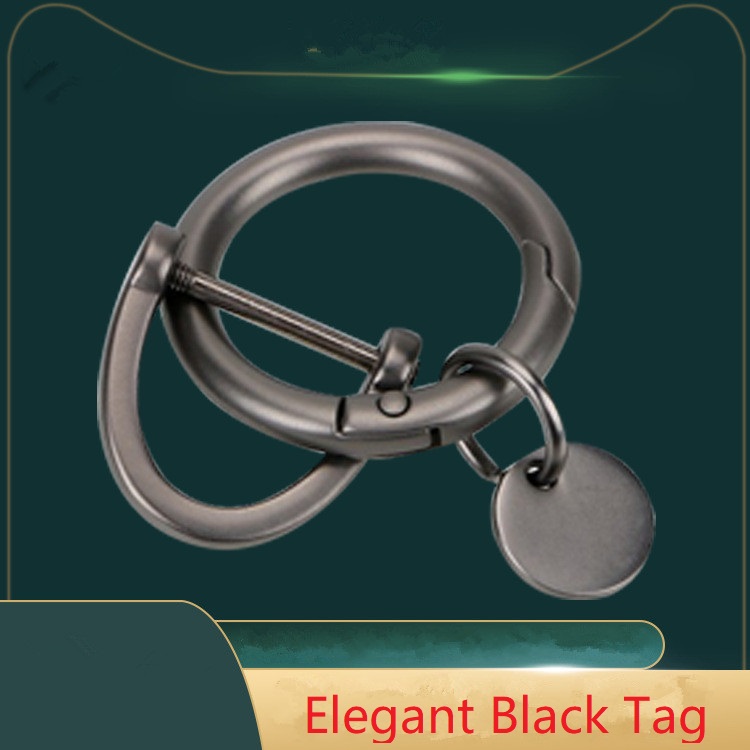 Móc Khóa Kim Loại Hình Chữ D Phong Cách Cổ Điển