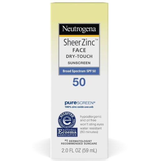 [Meoheo] Kem chống nắng Sheer Zinc Face Dry-Touch Suncreen Broad Spectrum SPF50 59ml Neutrogena