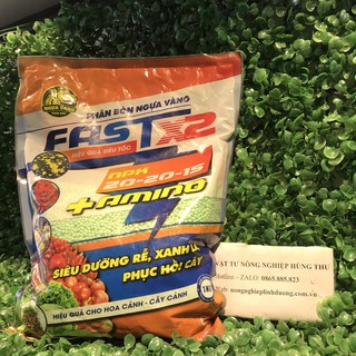 Phân bón ngựa vàng fastx2 npk 20-20-15 túi 1kg