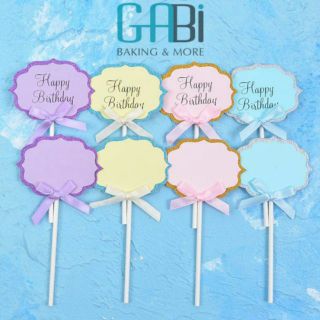 Mua Set 5 topper tag HPBD