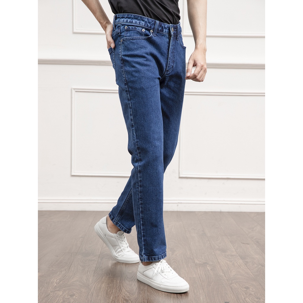 Quần Jeans ARISTINO phom Regular fit suông, mềm mại, xốp nhẹ và thoáng khí - AJN00701