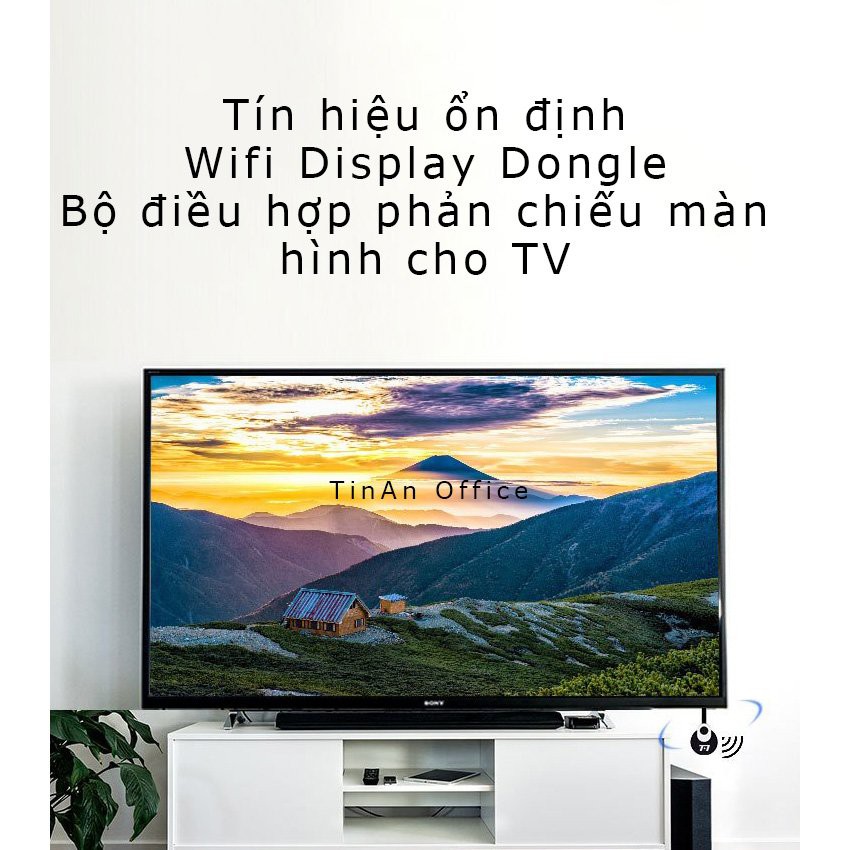 Thiết Bị Phản Chiếu Màn Hình HDTV Wi-Fi Từ Điện Thoại, Máy Tính Sang Các Thiết Bị HDMI Như TV, Máy Chiếu