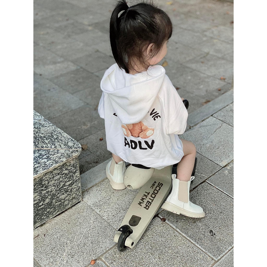Áo hoodie ADLV teddy cho bé ,áo nỉ có mũ trẻ em unisex , Kid_genZ