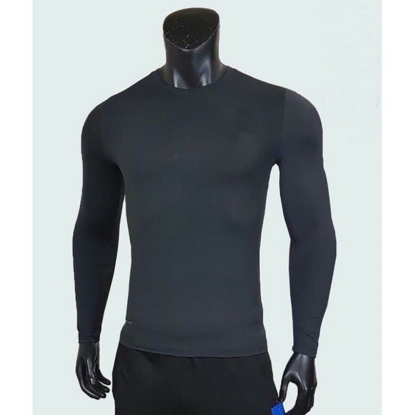 Áo giữ nhiệt dài tay nam co giãn tốt, áo thể thao nam chất cotton mỏng mịn | BigBuy360 - bigbuy360.vn