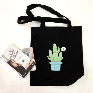 [Korea Style] ~Túi Tote Đen Xương Rồng