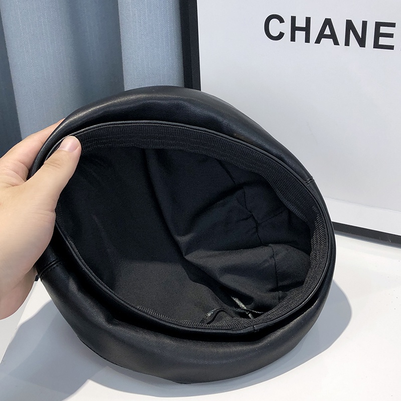 Mũ beret da PU phong cách cổ điển thanh lịch dành cho nữ