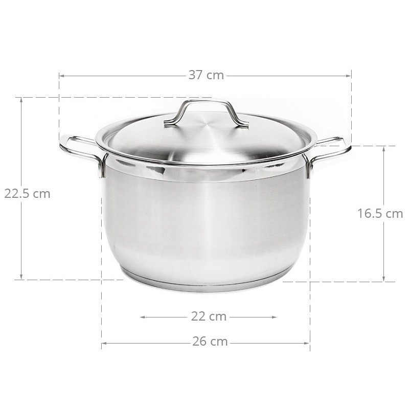 Nồi Inox 3 Đáy 26cm Fivestar