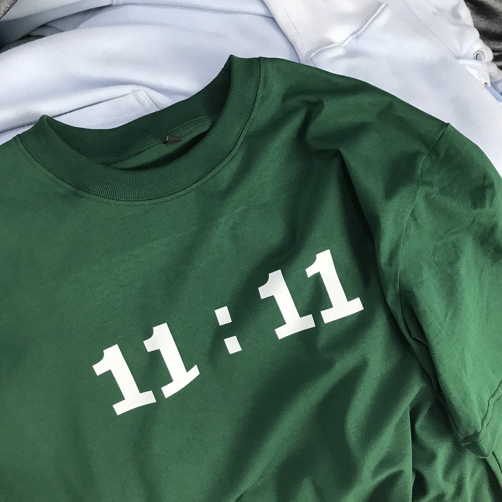 Áo thun Unisex in số 11:11 Ulzzang nam nữ Tubee shop
