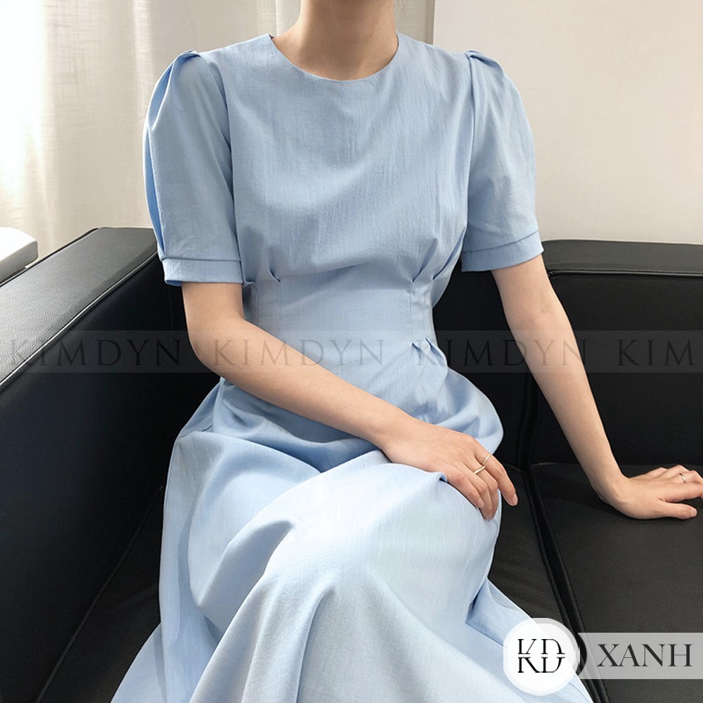 Đầm xoè vintage cổ cao thanh lịch [KDD17]