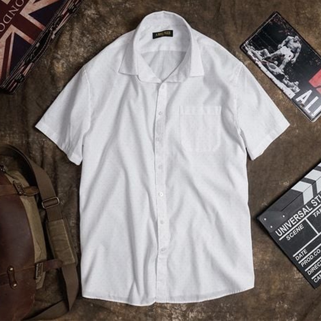 Áo Sơ Mi SMC_Tre Chấm Bi_001 75- 120kg ABISGZIE