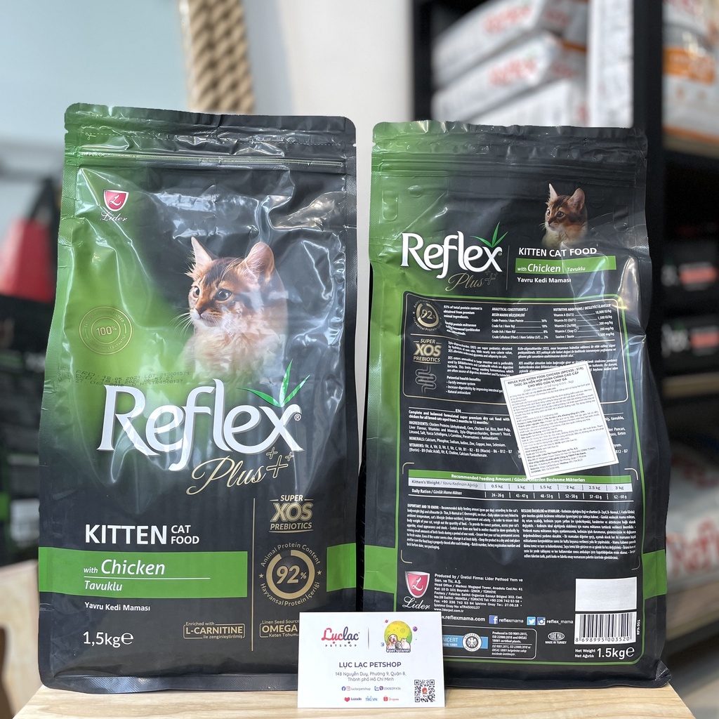 Hạt Reflex Plus Kitten dành cho mèo con - Túi 1.5kg