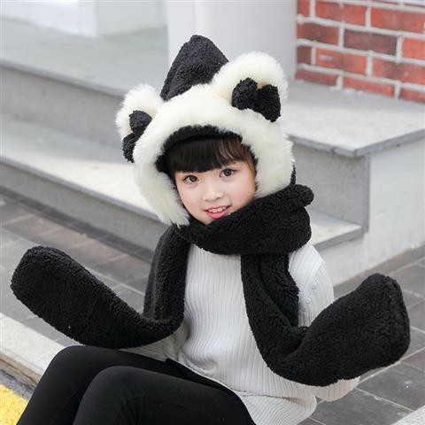 (Bán Buôn Sỉ) (SIÊU CUTE) Mũ len gấu khăn quấn cổ kèm bao tay siêu ấm cho bé Cao Cấp