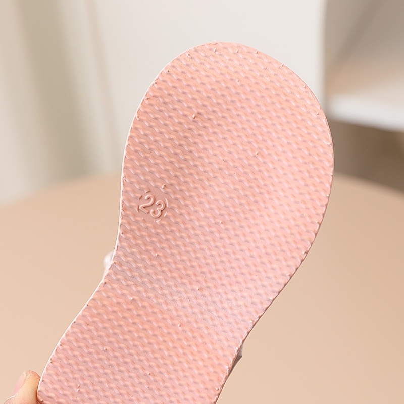 Giày Búp Bê Da Mềm Đính Nơ Ngọc Trai Cho Bé Gái 3-8 Tuổi