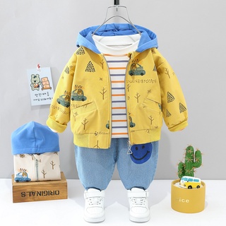 Sét bộ thu đông bé trai size 1-4 tuổi,sét 3 chi tiết họa tiết ô tô