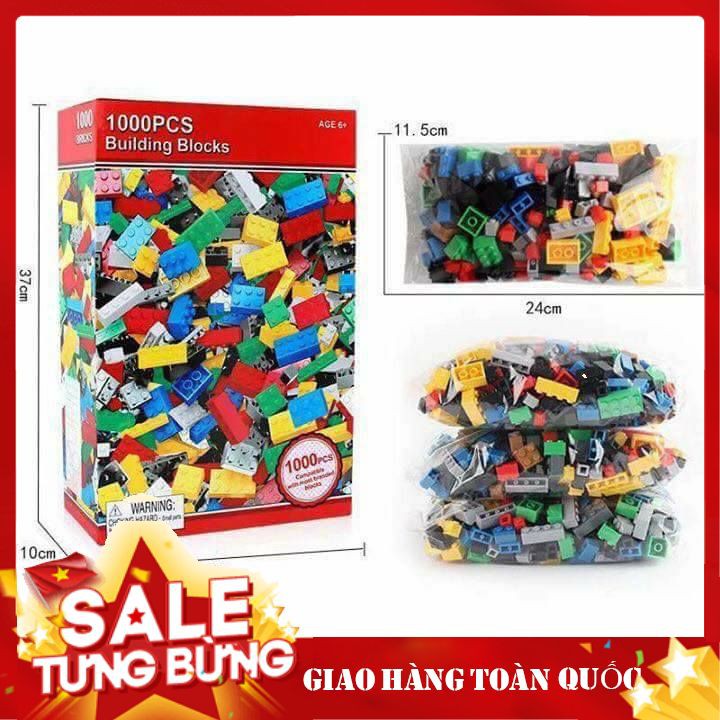 Bộ LEGO Xếp Hình 1000 Chi Tiết Kích Thích Sáng Tạo, Thị Giác Cho Bé