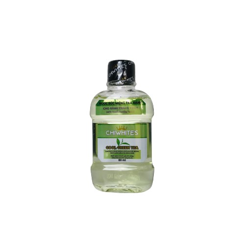 Nước súc miệng Chiwhite's  80ml - Trà Xanh - Làm sạch mảng bám - Đem lại hơi thở thơm mát