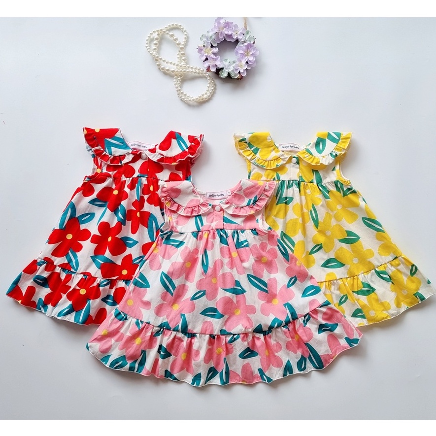 Váy bé gái mùa hè chất liệu mềm mát ⚡ 𝗙𝗥𝗘𝗘𝗦𝗛𝗜𝗣 ⚡ Đầm cho bé gái thiết kế babydoll màu sắc siêu xinh