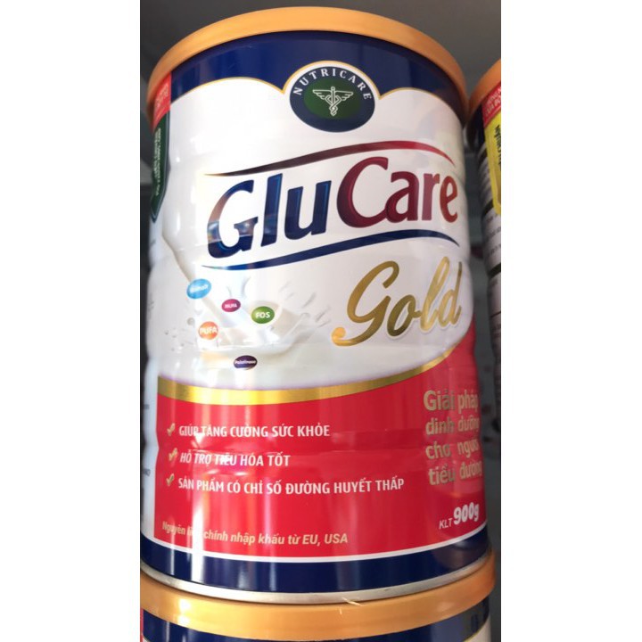 Sữa bột GluCare Gold 900g (Date mới) Dinh dưỡng cho người tiểu đường