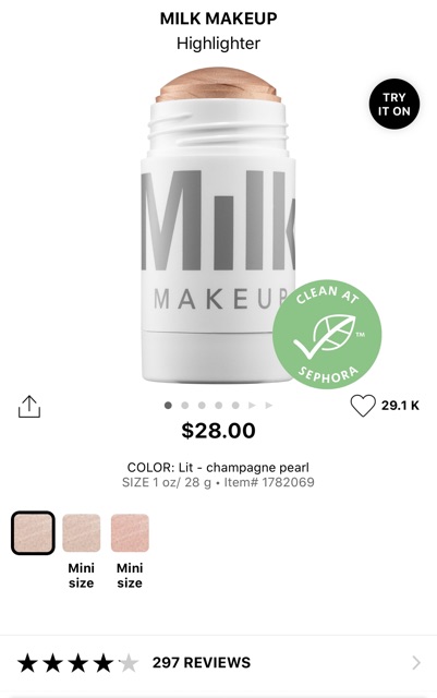 Milk Makeup - Bắt Sáng Dạng Thỏi Milk Makeup Highlighter 28g