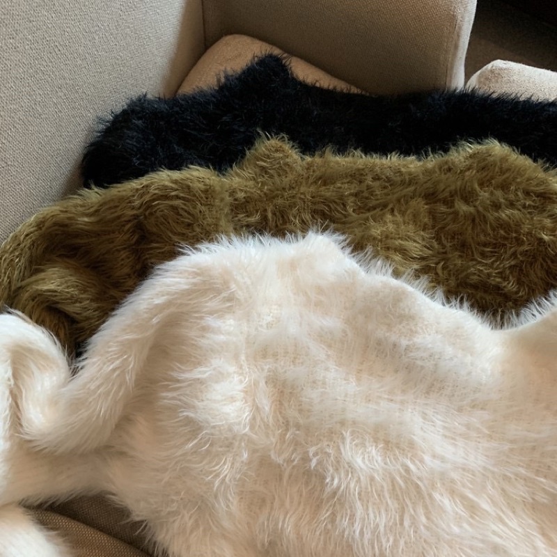 Áo cardigan lông giả