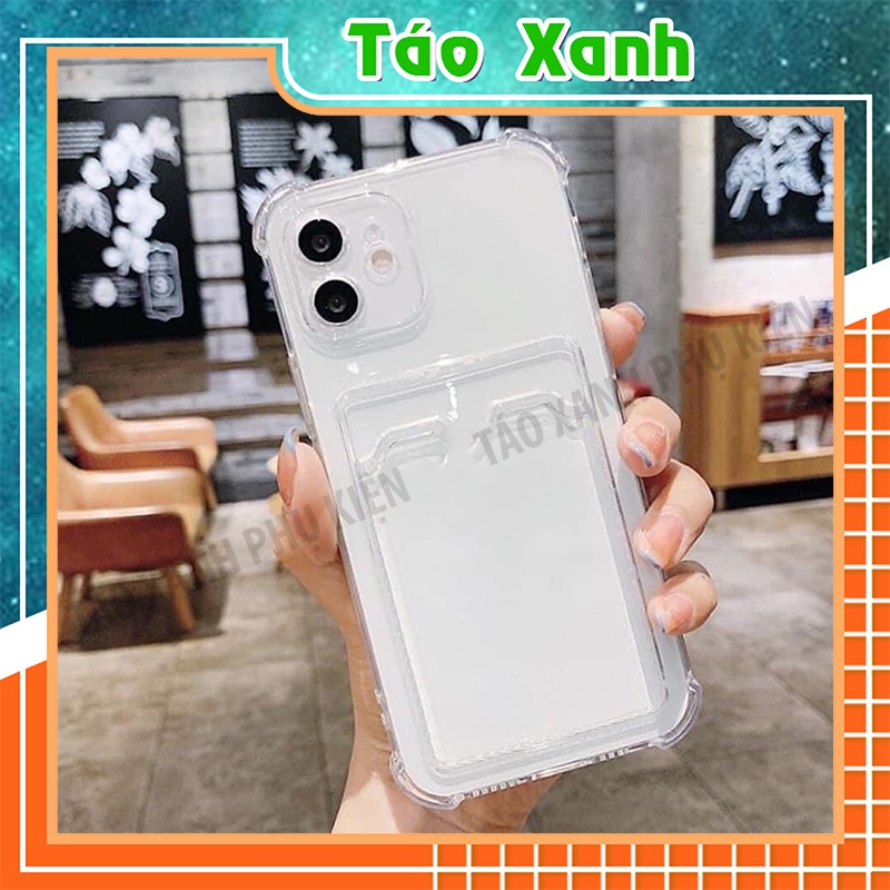 Ốp Lưng Iphone Dẻo Trong Suốt Chống Sốc Kèm Ví, Bảo Vệ Camera | BigBuy360 - bigbuy360.vn