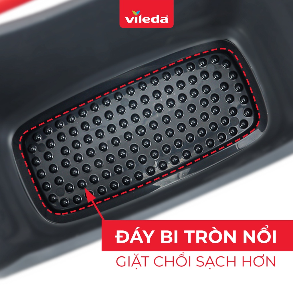 Thùng giặt cây lau nhà VILEDA dung tích 11L, phù hợp cây lau bản rộng, chữ nhật - TSU160444