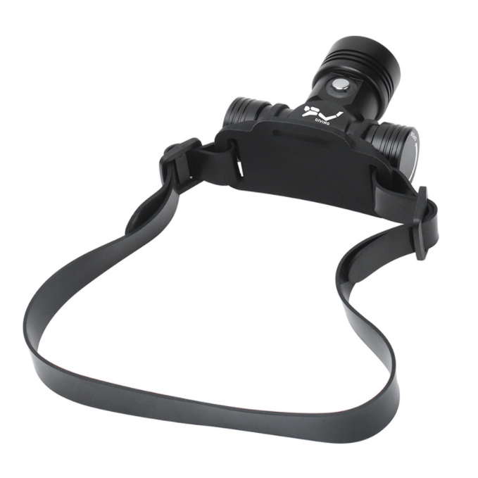 Đèn pin lặn (Diving) đội đầu mini siêu sáng BORUiT B14 hợp kim nhôm máy bay nguyên khối LED L2