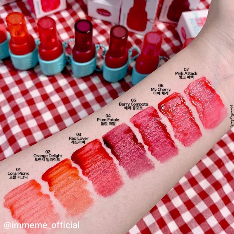 Son I'm Meme Color Key Ring Water Gel Tint / Color Key Ring Velvet Tint