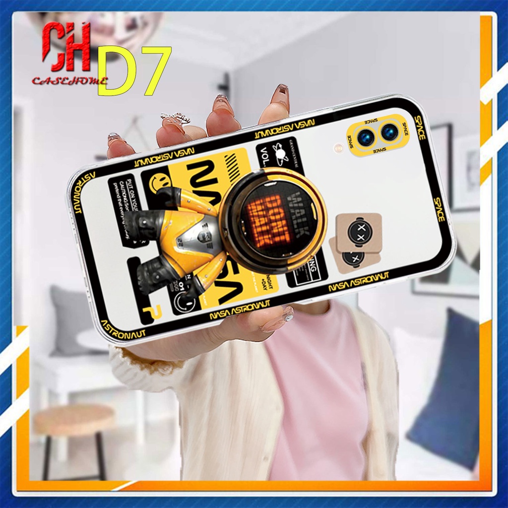 Case VIVO Y20 Y15S Y91C Y21 2021 Y21A Y21T Y12S Y12 Y30 Y21S Y20S Y12i Y01 Y91 Y30i Y93 Y95 Y15 Y17 Y50 Y53S Y51 2020 Y51A Y33T Y10 Y33S Y1S Y11 Y31 Y20i Y91i Space Astronaut Soft TPU Transparent Soft Case