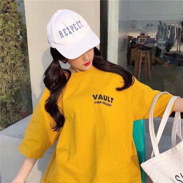 Áo thun from rộng cotton 100% thêu hình dễ thương