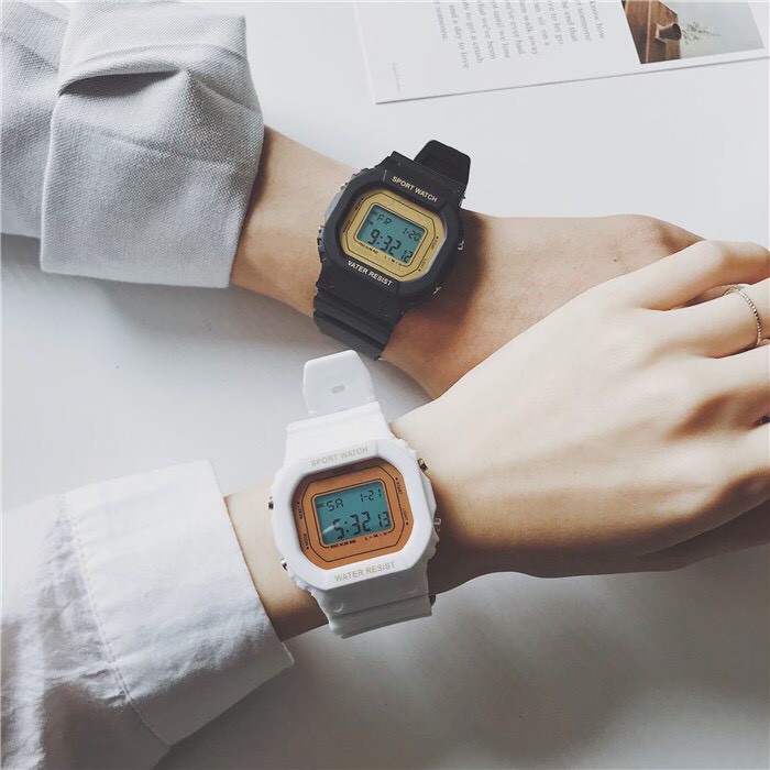 [Mã FAMARAL2 giảm 10K đơn 50K]ĐỒNG HỒ NAM NỮ SPORT WATCH VUÔNG WATER RESIST D402 THỂ THAO CAO CẤP | BigBuy360 - bigbuy360.vn