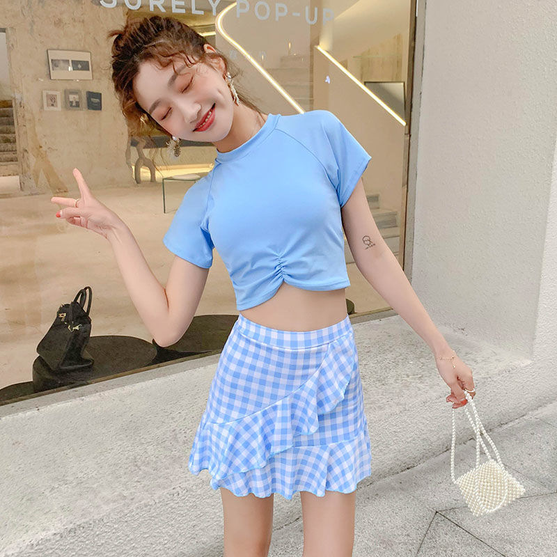 2020 New Korean Ins women Swimsuit Student Cute Two-Piece Swimsuit | BigBuy360 - bigbuy360.vn