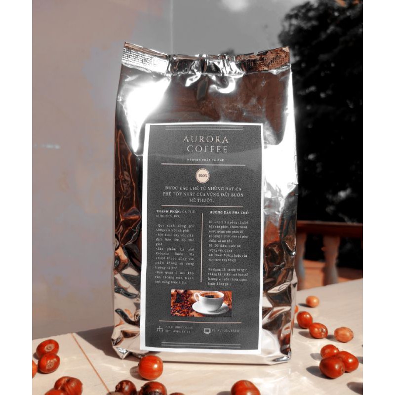 Cà phê bột rang bơ Buôn Mê Thuột Daklak [0,5KG] AURORA COFFEE