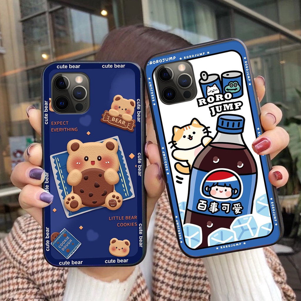 Ốp lưng iphone 12 PRO / 12 PRO MAX in hình 3D GẤU cute be@r, soda, happy day cực hot ,thời thượng
