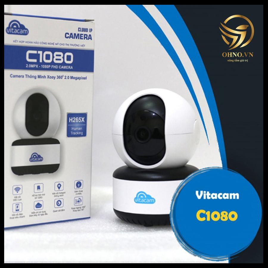 Camera IP Wifi ngoài trời Vitacam C1080 giám sát trong nhà chống trộm 2.0 MPX – OHNO Việt Nam