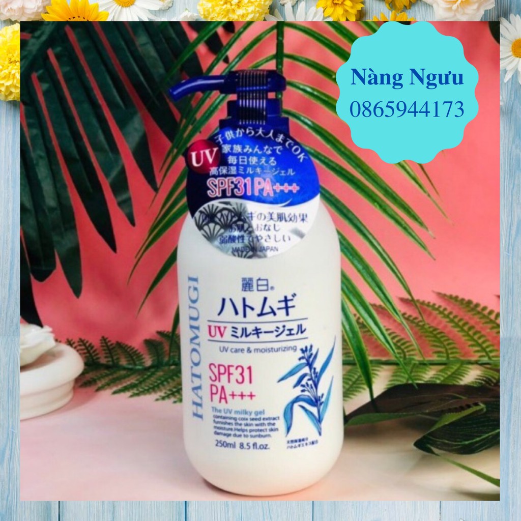 Sữa Dưỡng Thể Hatomugi, Cấp Ẩm, Chống Nắng, Kem Dưỡng Trắng Da Mặt và Body Số 1 Nhật Bản [Hàng Auth - Dưỡng Là Trắng] | BigBuy360 - bigbuy360.vn