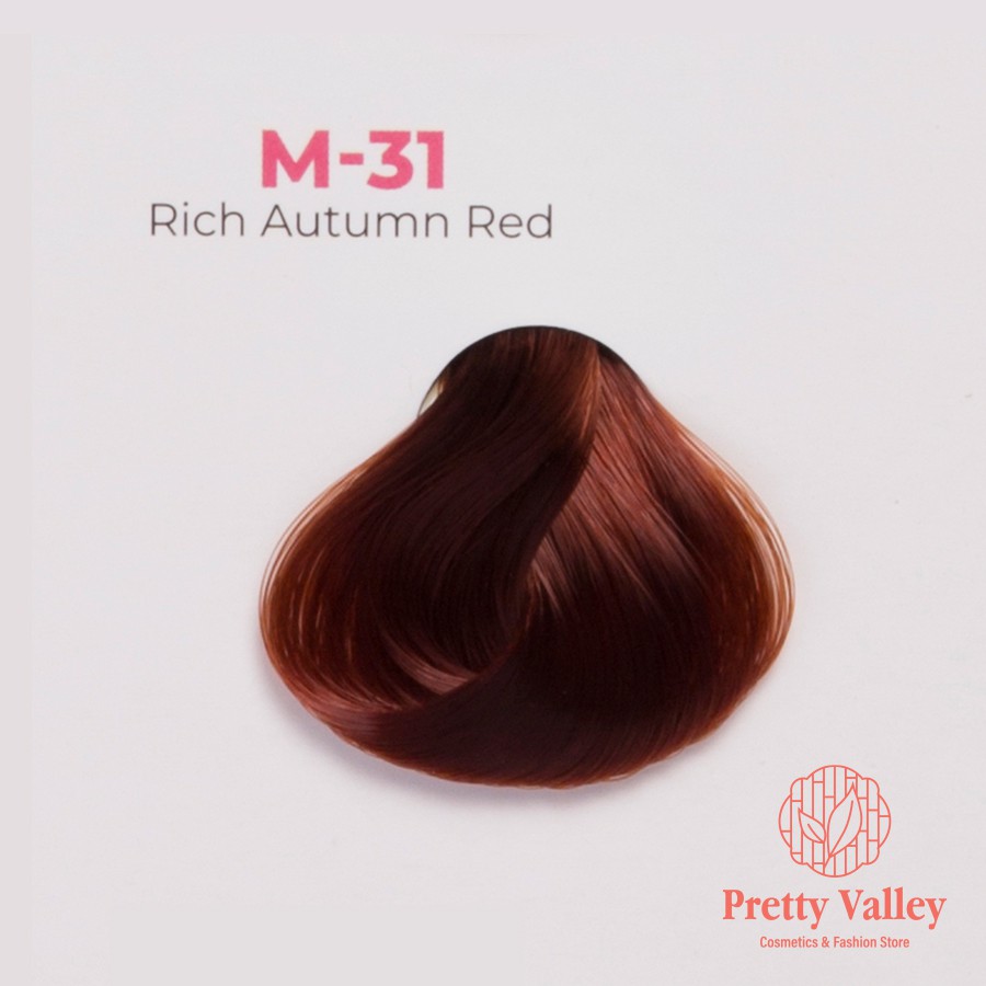 Thuốc nhuộm tóc màu nâu đỏ MOLOKAI, thuốc nhuộm tóc chứa collagen tảo biển siêu dưỡng - Pretty Valley Store