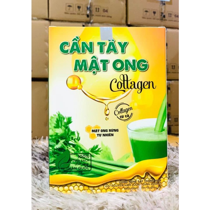 (Chính Hãng) Bột Collagen Lựu Đỏ Hogi Hộp 60g (20 gói x 3g) - Thanh lọc cơ thể, đẹp da, chống lão hoá