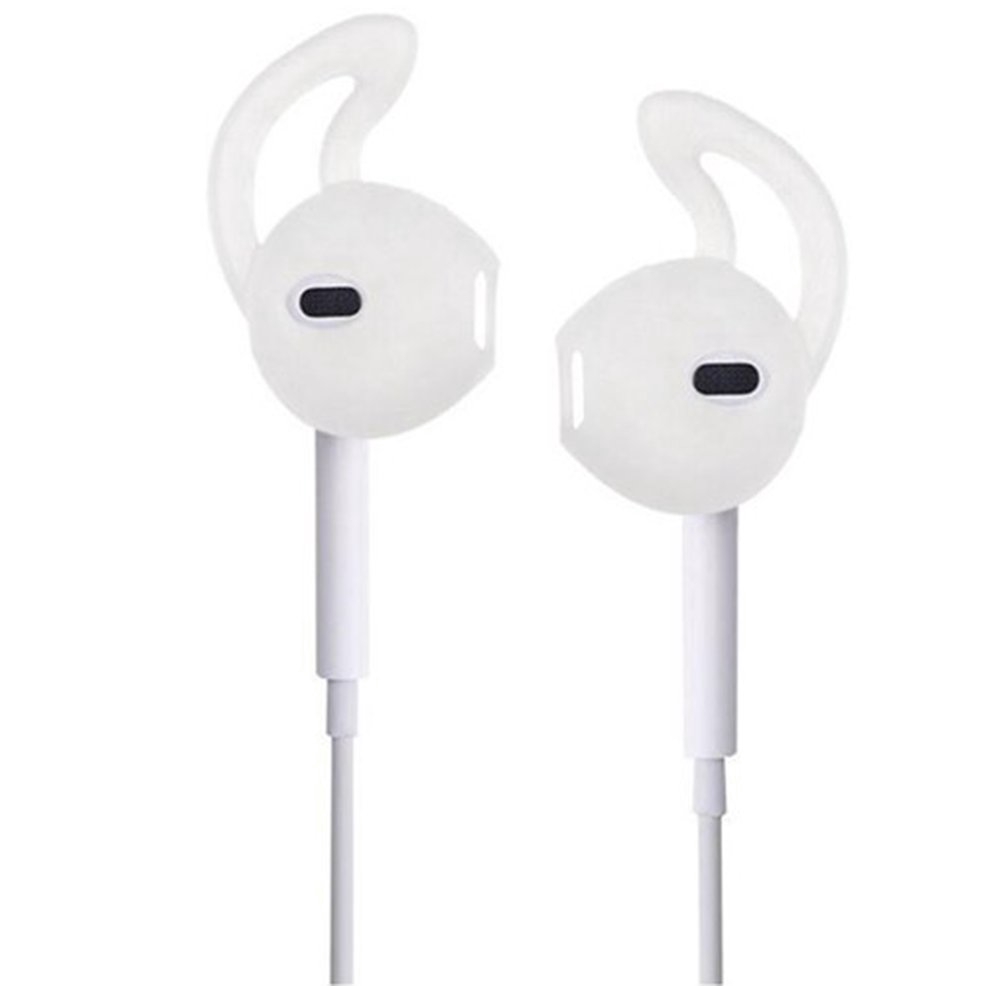 Set 1 Cặp Vỏ Bảo Vệ Hộp Đựng Tai Nghe Airpods Bằng Silicon Mềm Chống Trượt Kèm Móc